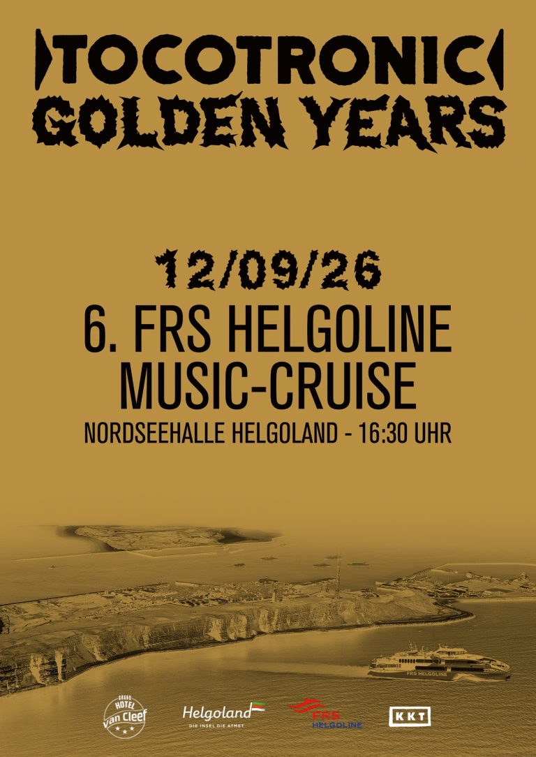 Helgoline Music Cruise mit “Tocotronic” am 12. September 2026 auf Helgoland