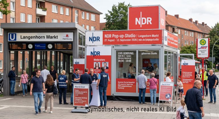NDR Pop-up-Studio in Hamburg-Langenhorn